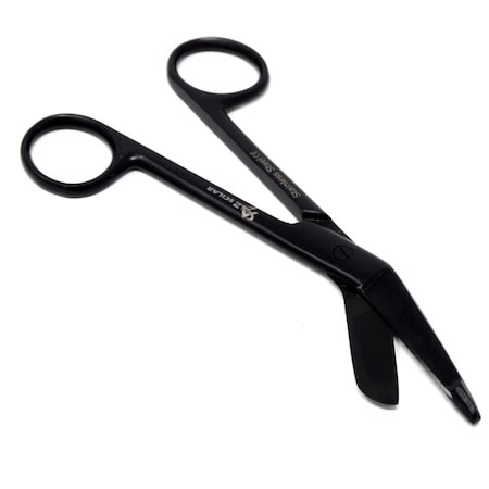 A2Z Scilab Full Black Lister Bandage Scissors 4.5" (11.4cm), Stainless Steel A2Z-ZR043